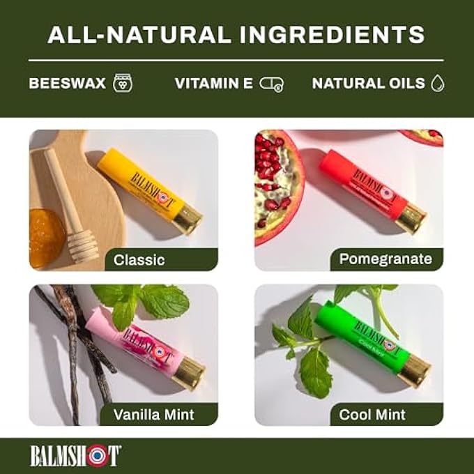 BALMSHOT LIP BALM 4 PACK - Image 2
